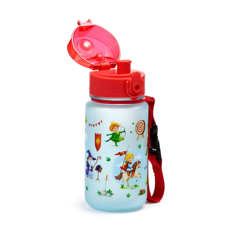 350ml Shatterproof Knights & Dragons Water Bottle - BPA Free and Reusable