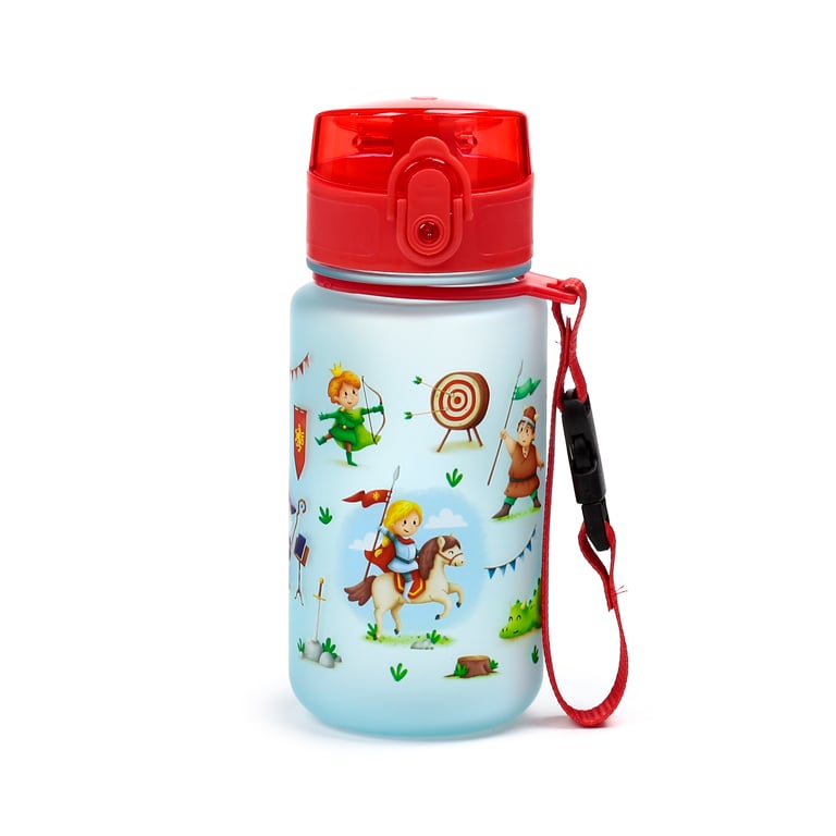 350ml Shatterproof Knights & Dragons Water Bottle - BPA Free and Reusable
