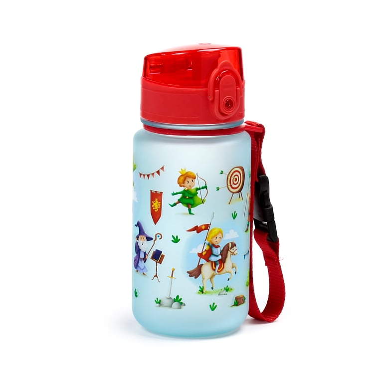 350ml Shatterproof Knights & Dragons Water Bottle - BPA Free and Reusable