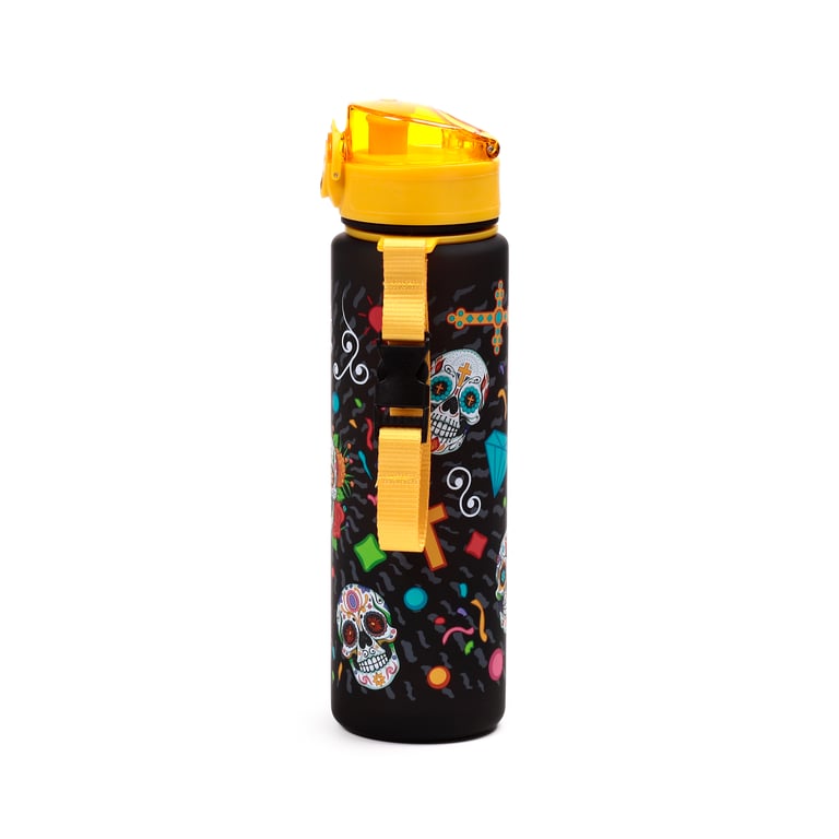 600ml Shatterproof Day of the Dead BPA Free Reusable Water Bottle - Food Safe and Leak Proof Design