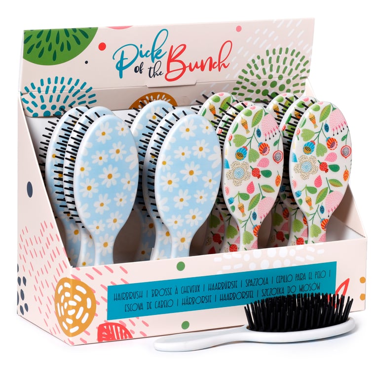 Pick of the Bunch Plastic Handy Hair Brush for Beauty and Home Grooming
