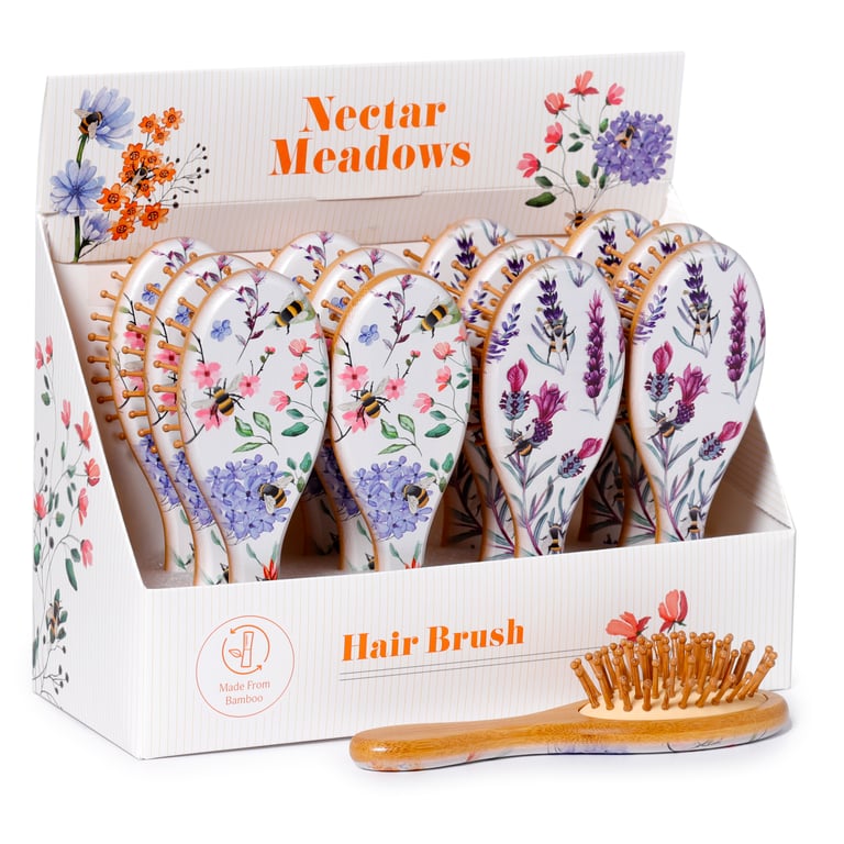 100 Bamboo Natural Hair Brush - Nectar Meadows