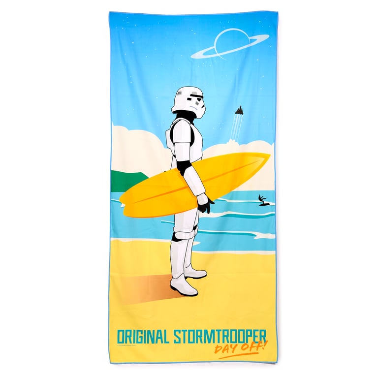 Microfibre Beach Towel - Licensed Stormtrooper Surf Day Off Edition