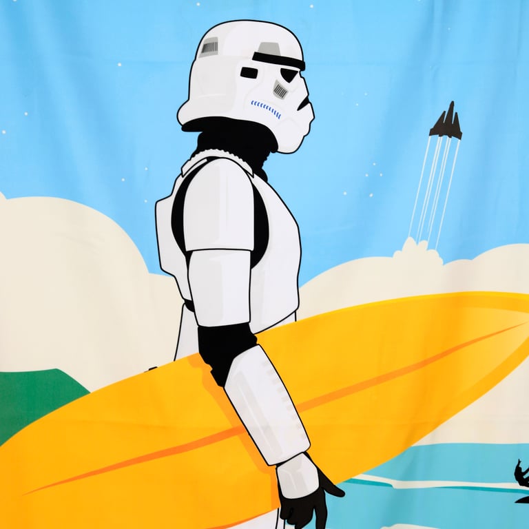 Microfibre Beach Towel - Licensed Stormtrooper Surf Day Off Edition
