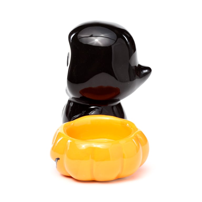 Dolomite Ceramic Skull Boy Tea Light Holder - Halloween Decoration