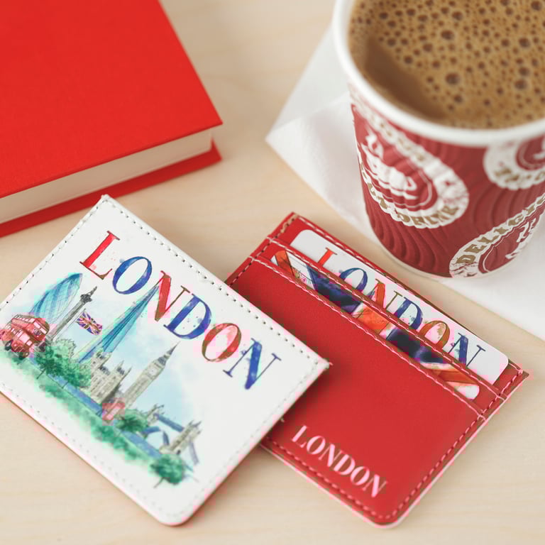 Contactless Protection Fabric Card Holder Wallet - London Tour Edition
