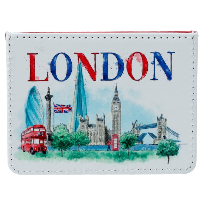 Contactless Protection Fabric Card Holder Wallet - London Tour Edition
