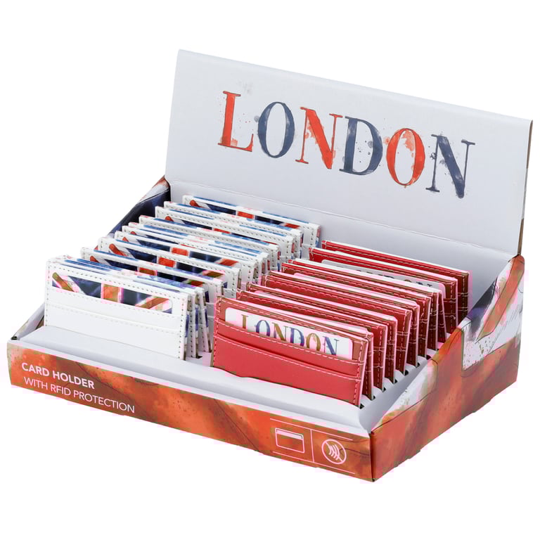Contactless Protection Fabric Card Holder Wallet - London Tour Edition