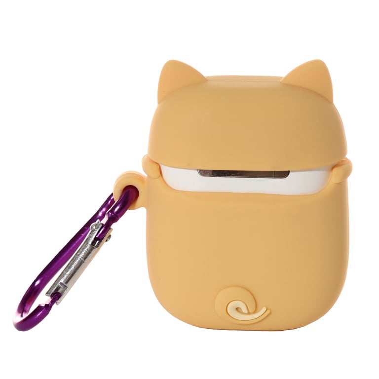 Wireless Earphone Silicone Case Cover - Shiba Inu Dog Snaps Securely