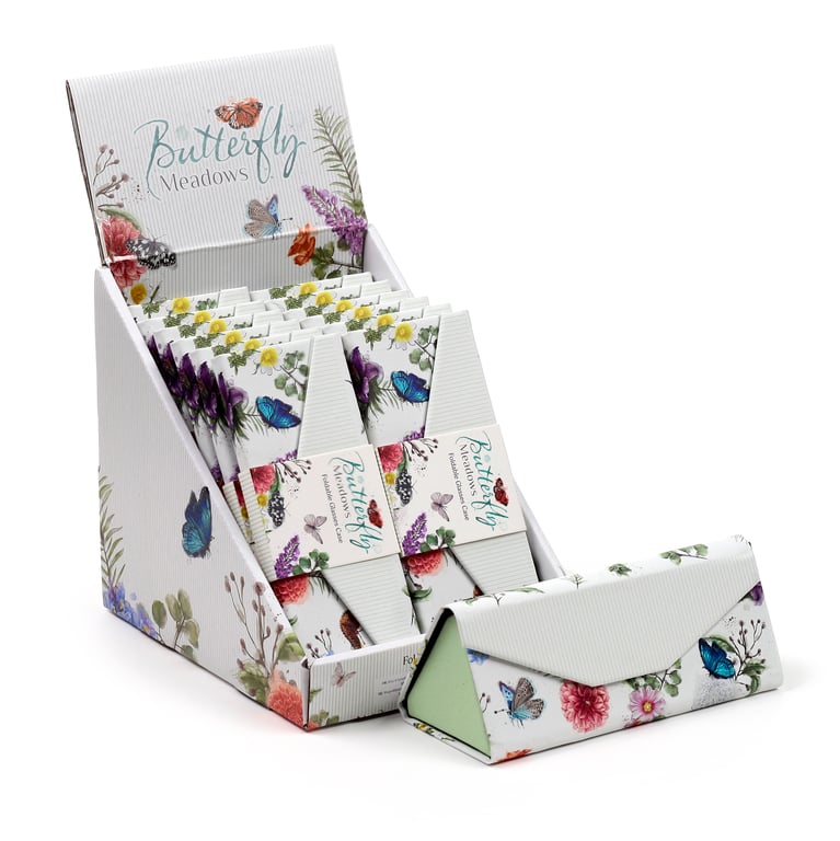 Foldable Paper Metal Glasses Holder - Butterfly Meadows Home Organization Solution