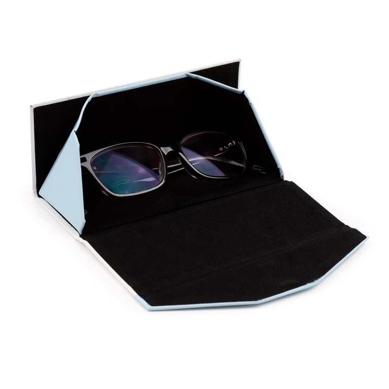 Foldable Paper Polyurethane Metal Glasses Holder with Steel Frame - Home Organization