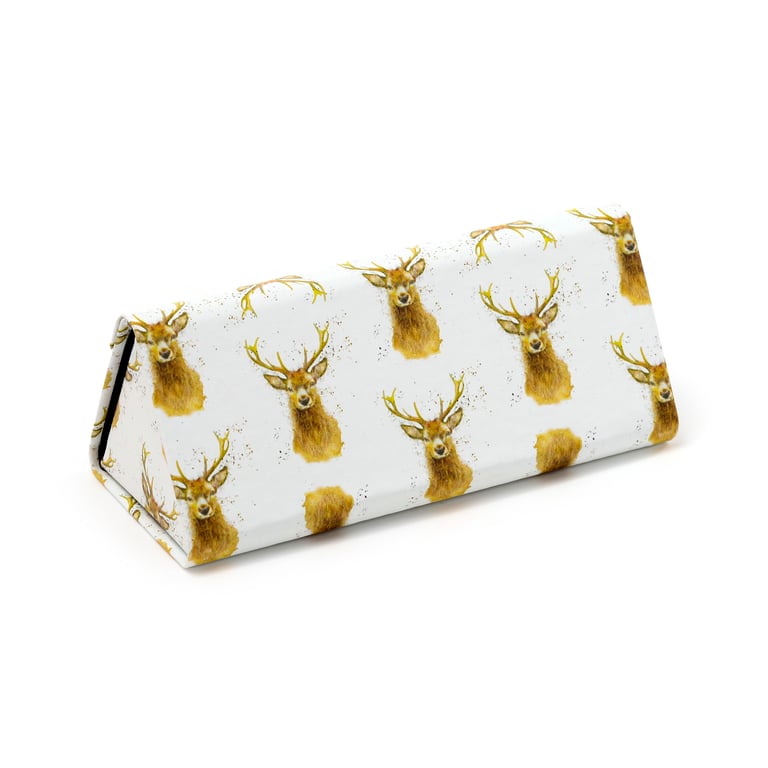 Foldable Licensed Stag Glass Holder - Paper & Metal Construction