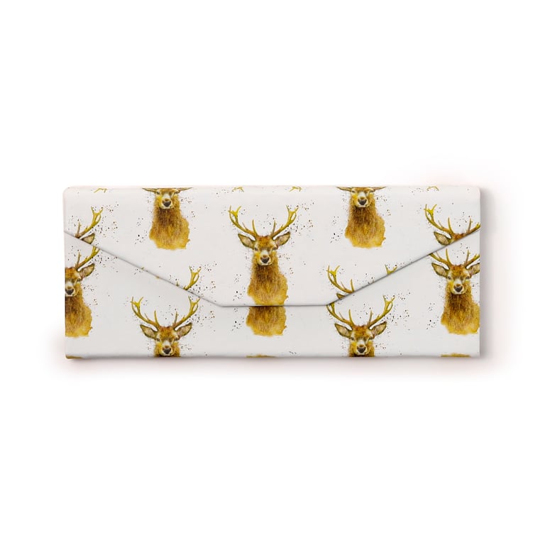 Foldable Licensed Stag Glass Holder - Paper & Metal Construction