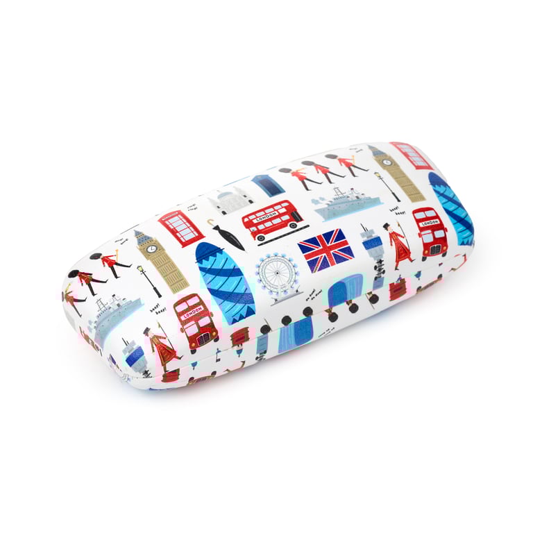 Plastic Metal Sunglasses Holder - London Steel Copper Souvenir