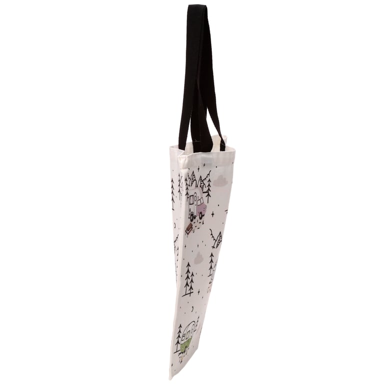 Wildwood Caravan Handy Reusable Shopping Bag - Cotton Polyester, Zip-Free & Eco Friendly