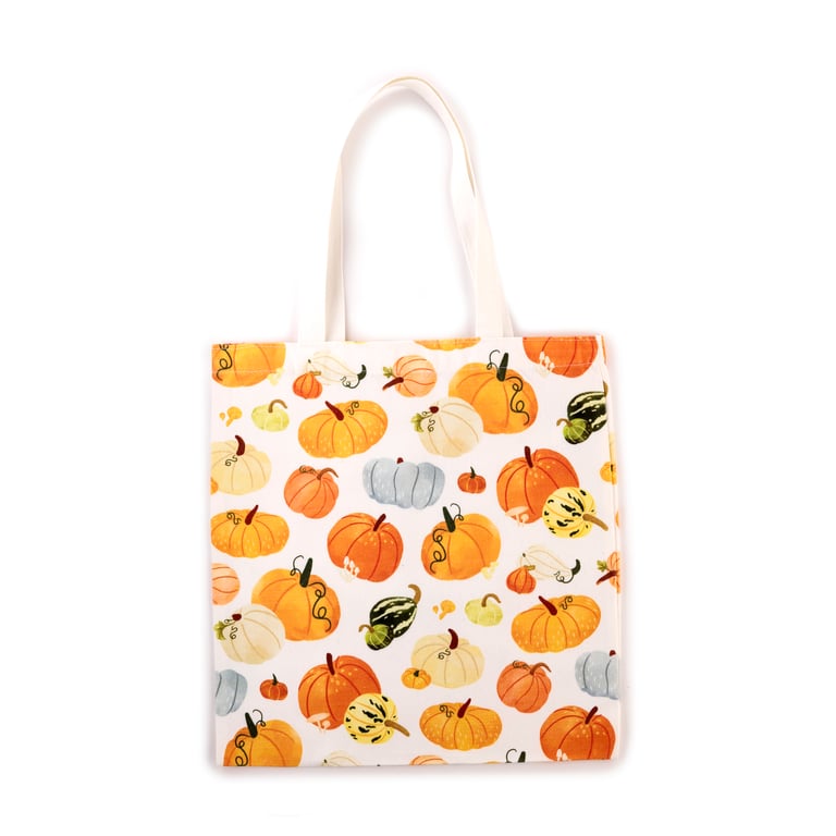 Autumn Harvest Reusable Cotton Polyester Tote Bag