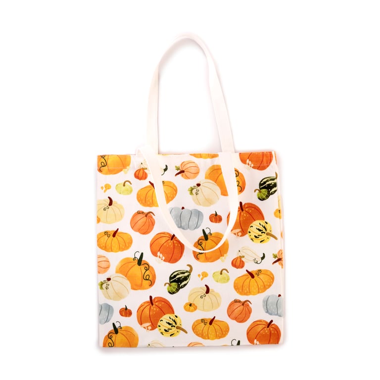 Autumn Harvest Reusable Cotton Polyester Tote Bag