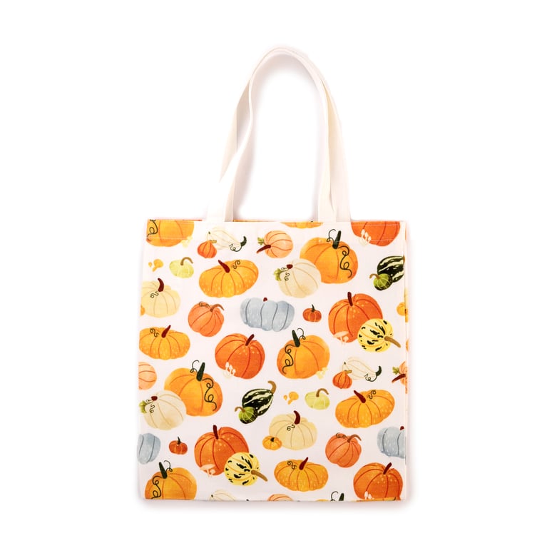 Autumn Harvest Reusable Cotton Polyester Tote Bag