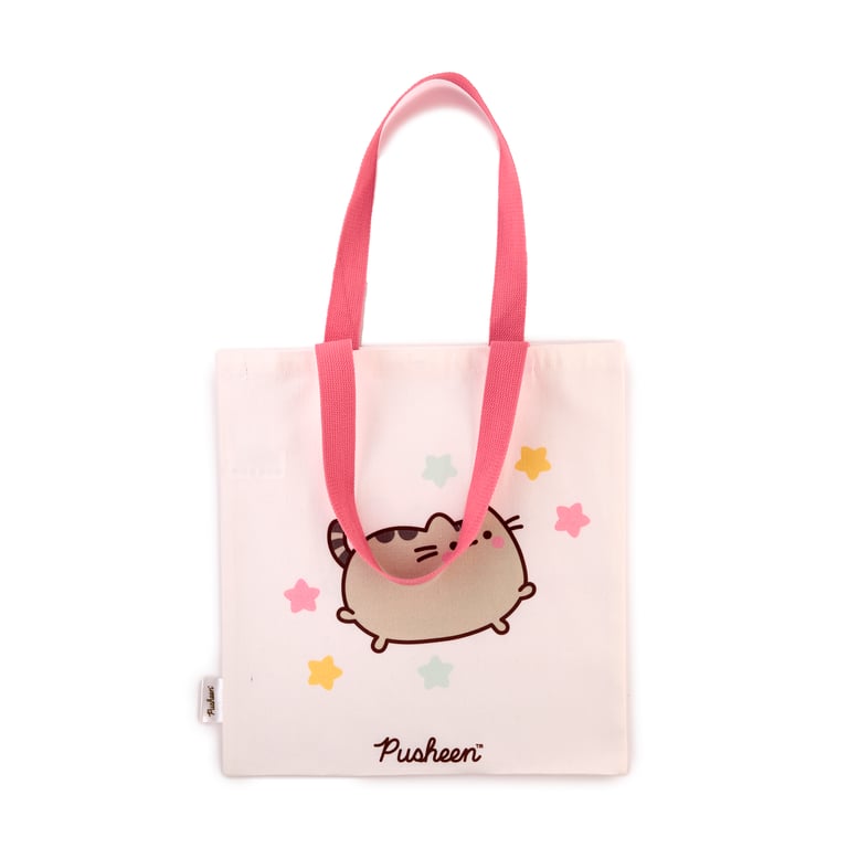 Pusheen Cat Licensed Tote Bag - Reusable Cotton Polyester Bag