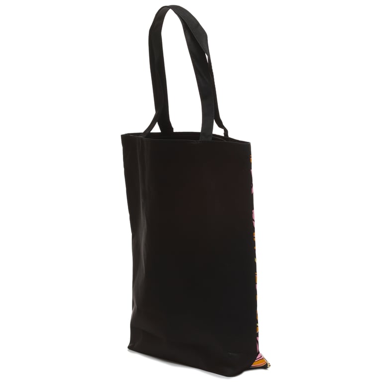 Handy Cotton Zip Up Shopping Bag - Reusable & Water-Resistant Design with Skulls and Roses Pattern