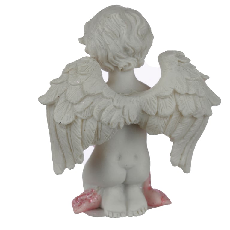 Peace of Heaven Mini Resin Cherub Figurine - Home Decor Angel Statue