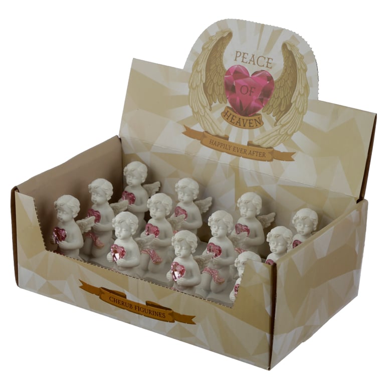 Peace of Heaven Cherub Mini Resin Figurine Home Decor Collectible Angel Statue