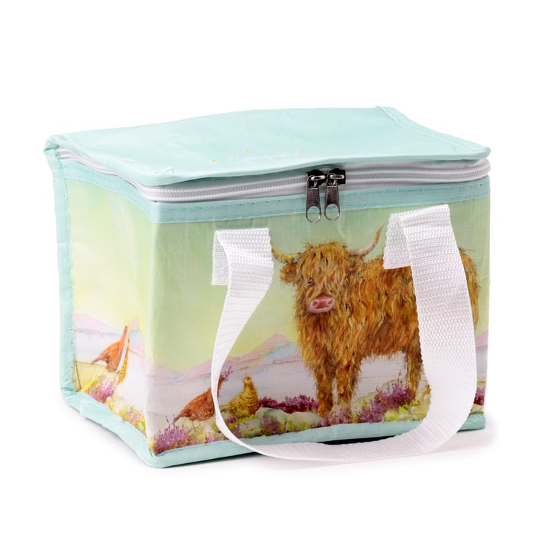 Jan Pashley Highland Coo Cow RPET Insulated Reusable Eco-Friendly Cool Bag