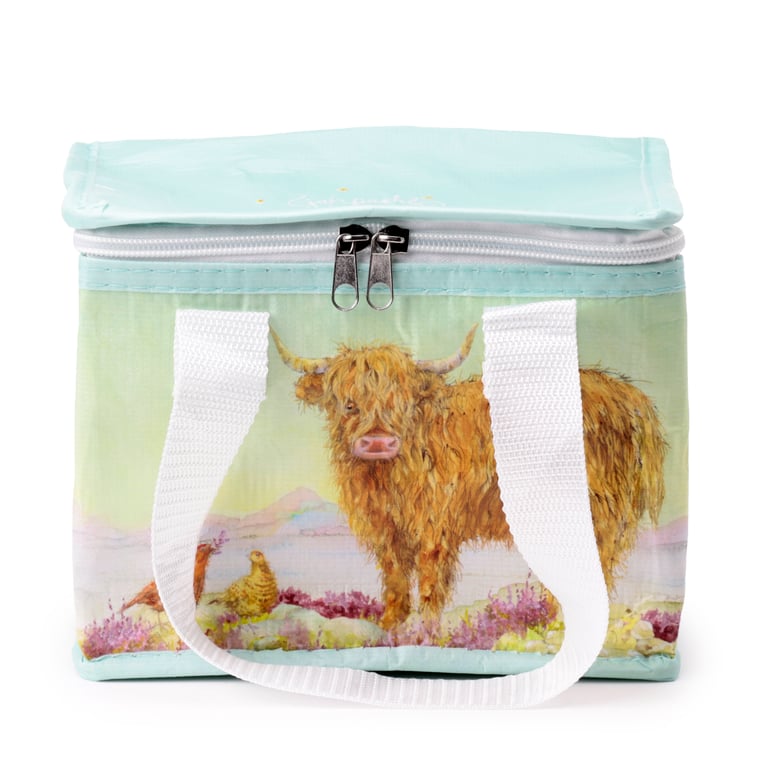 Jan Pashley Highland Coo Cow RPET Insulated Reusable Eco-Friendly Cool Bag