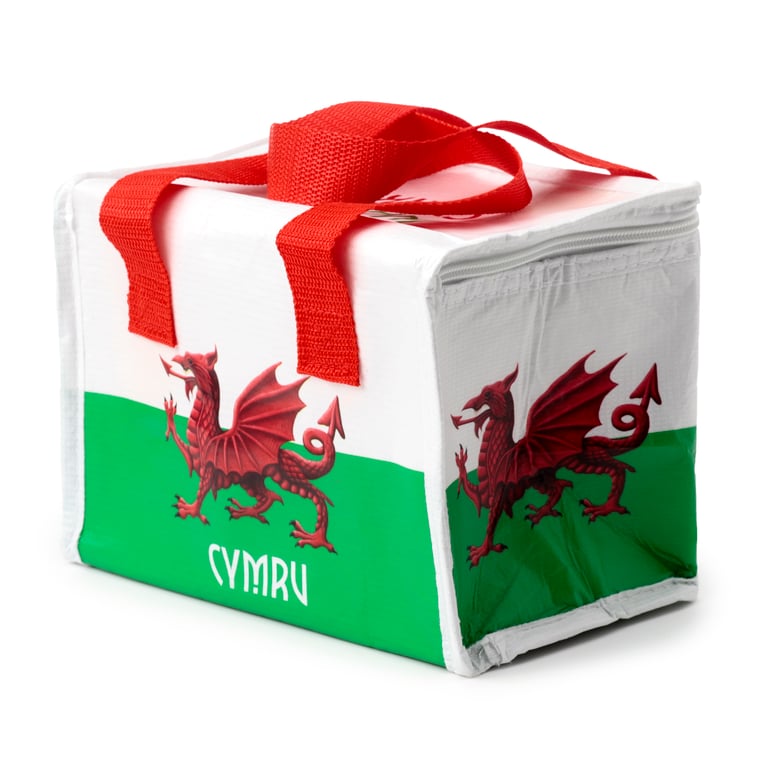 Recycled Plastic Welsh Dragon Insulated Reusable Cool Bag