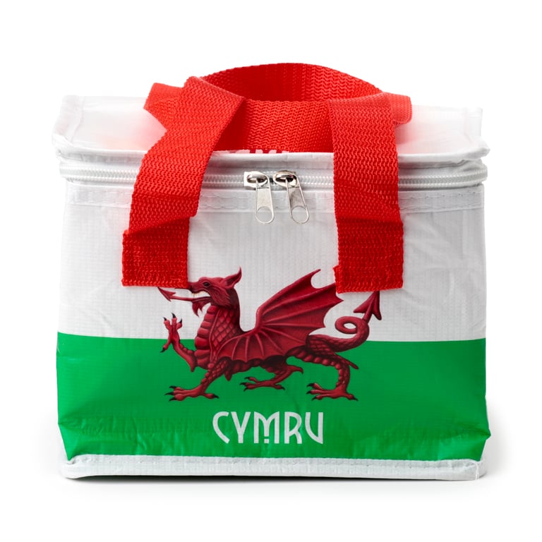 Recycled Plastic Welsh Dragon Insulated Reusable Cool Bag
