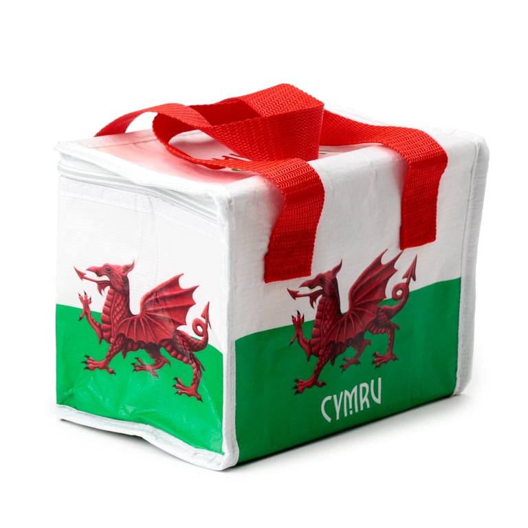 Recycled Plastic Welsh Dragon Insulated Reusable Cool Bag