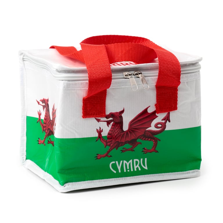 Recycled Plastic Welsh Dragon Insulated Reusable Cool Bag