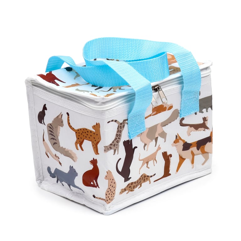 Feline Fine Cats Insulated RPET Cool Bag - Eco-Friendly and Reusable Pet Carrier