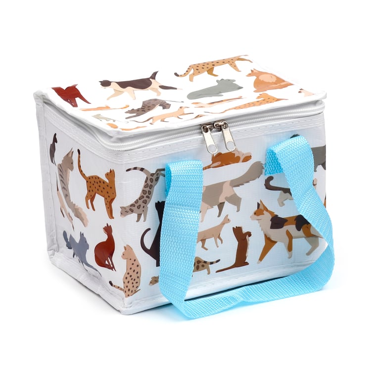 Feline Fine Cats Insulated RPET Cool Bag - Eco-Friendly and Reusable Pet Carrier