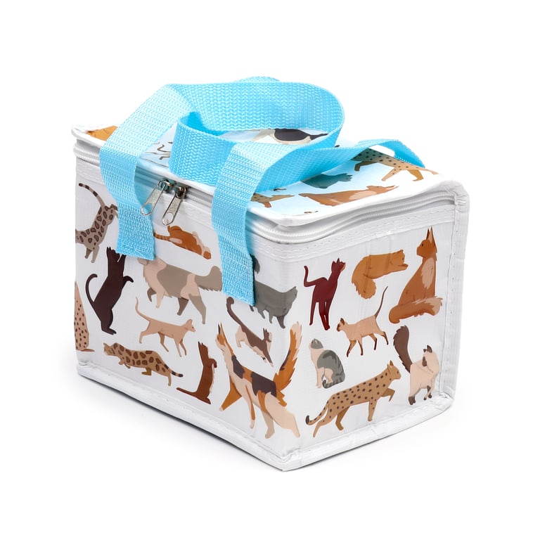 Feline Fine Cats Insulated RPET Cool Bag - Eco-Friendly and Reusable Pet Carrier