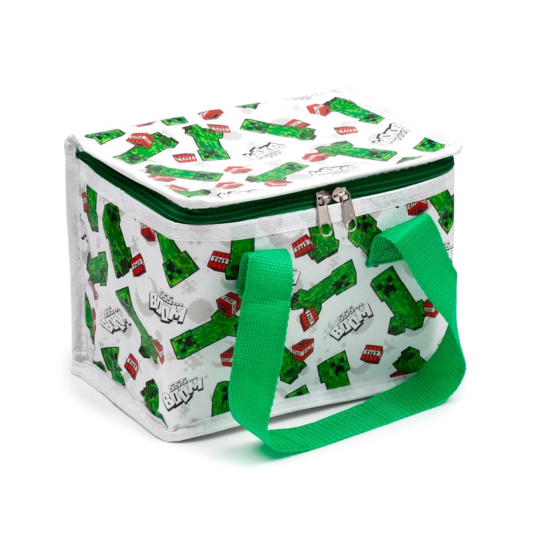 Minecraft Creeper & TNT RPET Insulated Eco-Friendly Cooler Bag