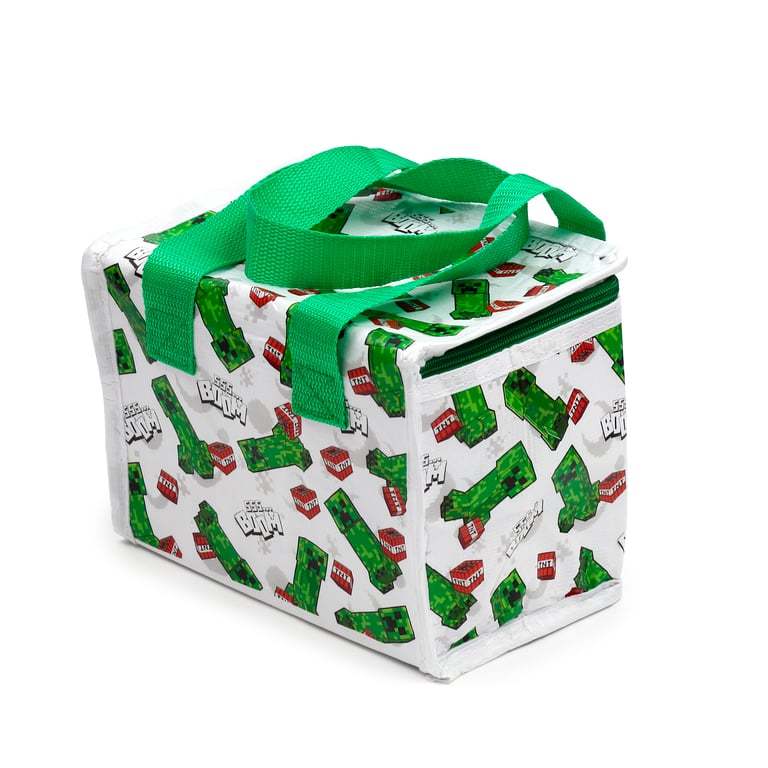Minecraft Creeper & TNT RPET Insulated Eco-Friendly Cooler Bag
