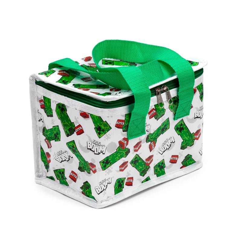 Minecraft Creeper & TNT RPET Insulated Eco-Friendly Cooler Bag