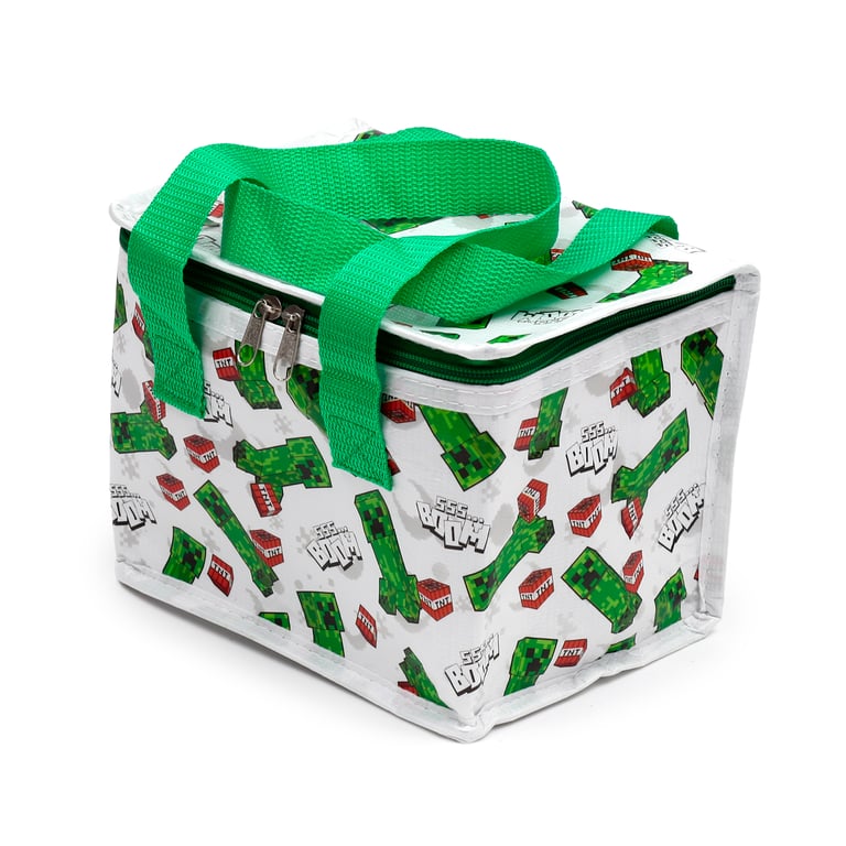 Minecraft Creeper & TNT RPET Insulated Eco-Friendly Cooler Bag