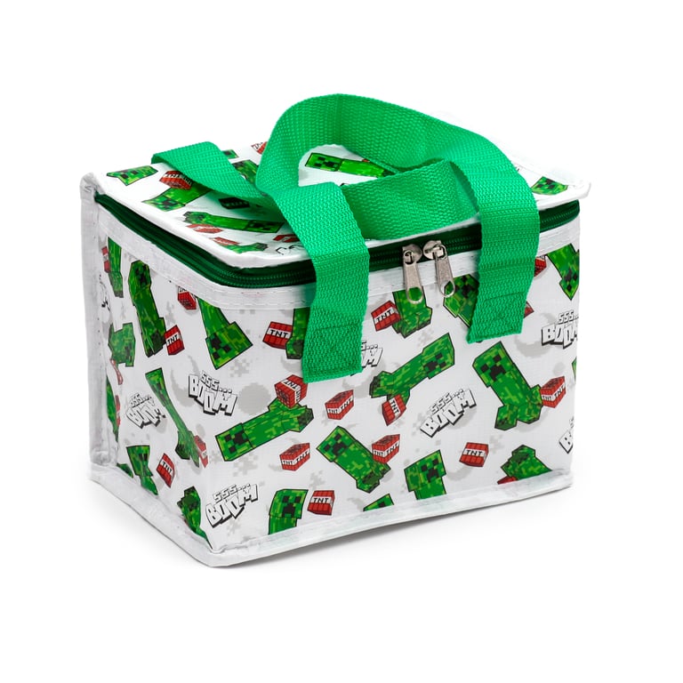 Minecraft Creeper & TNT RPET Insulated Eco-Friendly Cooler Bag