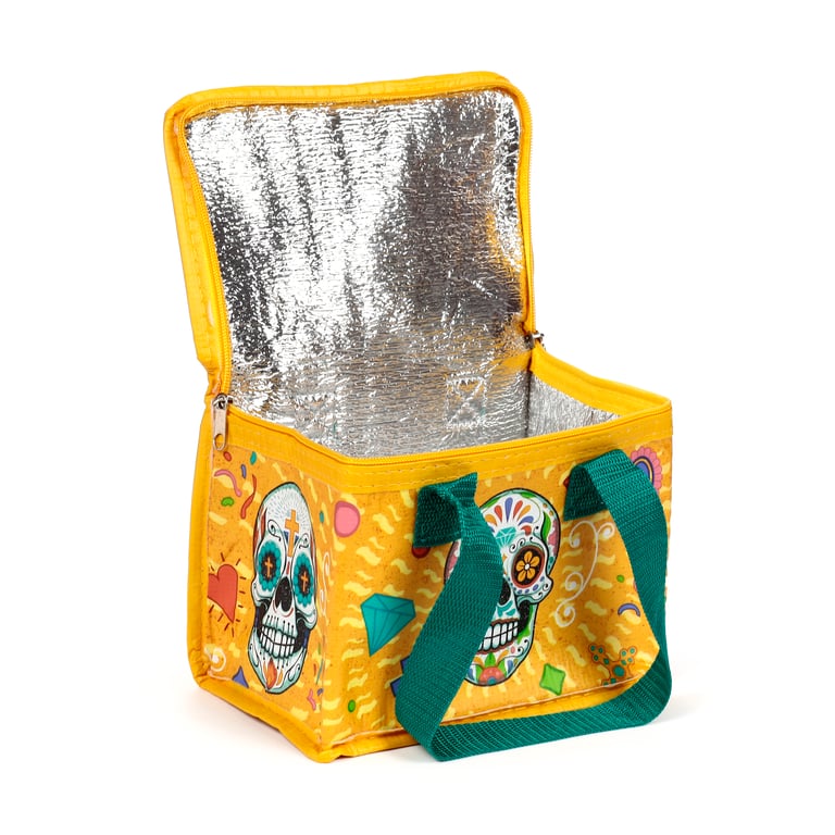 Day of the Dead RPET Insulated Reusable Cooler Bag - Eco-Friendly Food Storage