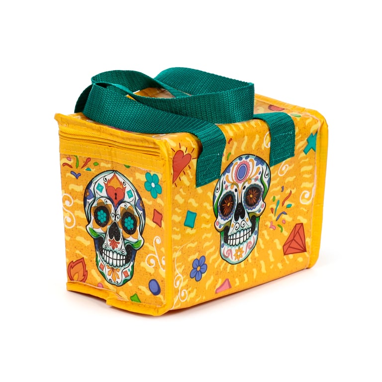 Day of the Dead RPET Insulated Reusable Cooler Bag - Eco-Friendly Food Storage