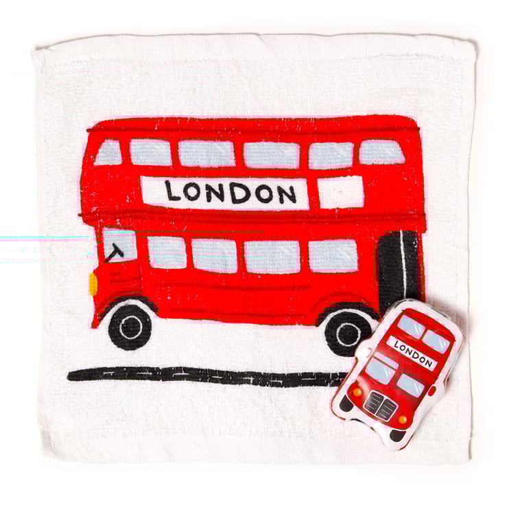 London Icons Compressed Travel Towel - 60 Polyester, 40 Cotton