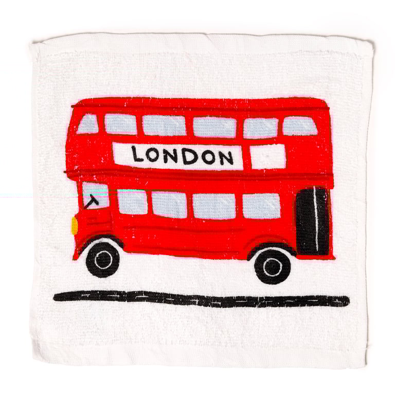 London Icons Compressed Travel Towel - 60 Polyester, 40 Cotton