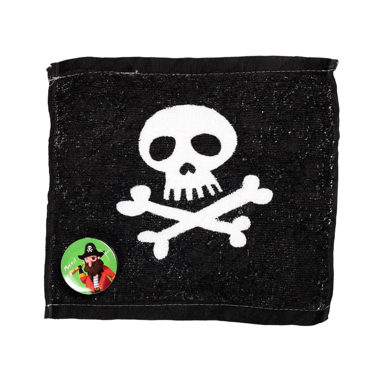 Compressed Travel Towel - Jolly Rogers Pirate Quick Drying Polyester Cotton Towel