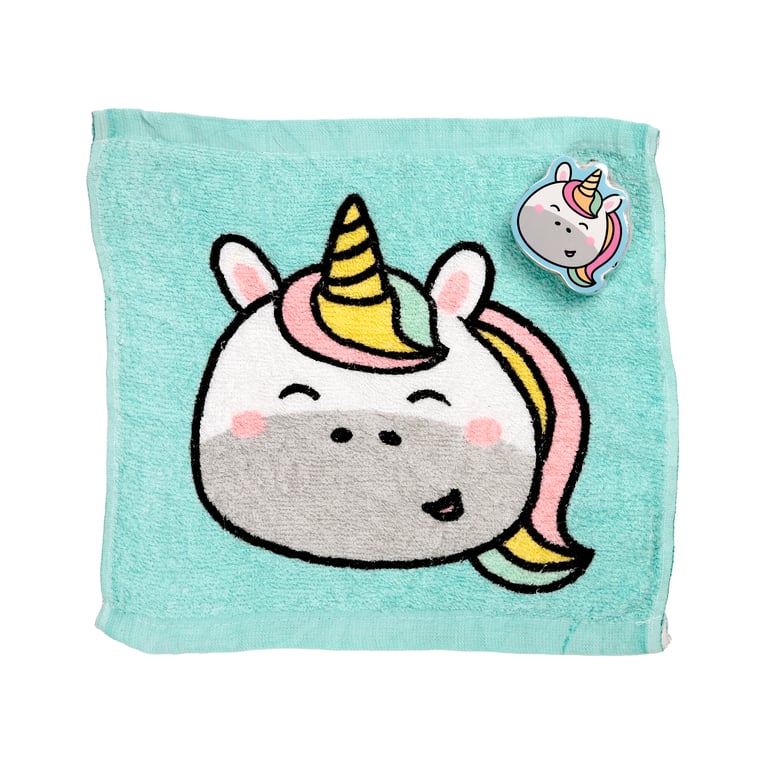 Adoracorns Unicorn Compressed Travel Towel - 60 Polyester, Washable and Compact