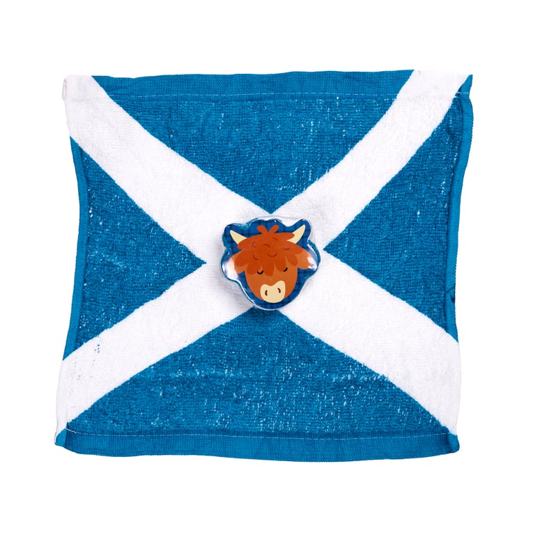 Compressed Scotland Souvenir Travel Towel - Compact & Washable Polyester Cotton Gift Idea
