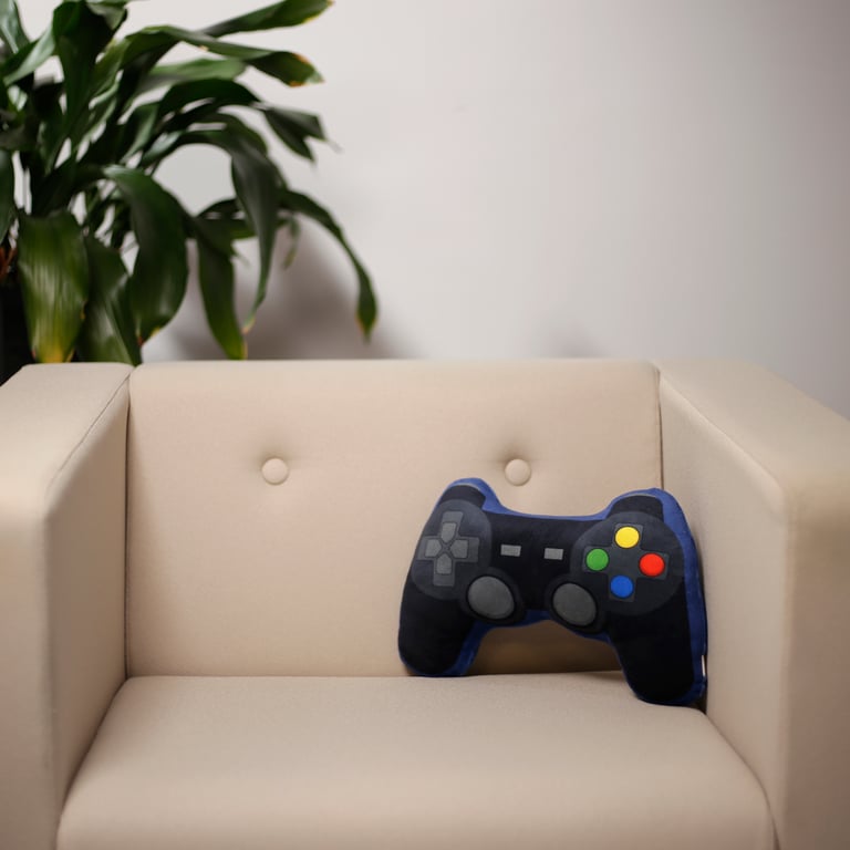 CE Marked Polyester Plush Game Controller Cushion - Soft and Safe Gaming Accessory