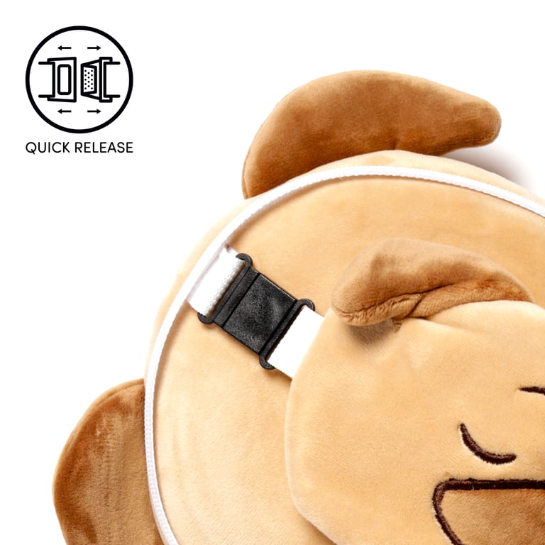 Relaxeazzz Travel Pillow & Eye Mask - Quick Release Polyester Design