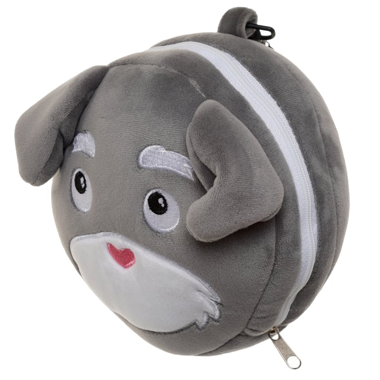 Relaxeazzz Travel Pillow & Eye Mask - Quick Release Dog Squad Novelty